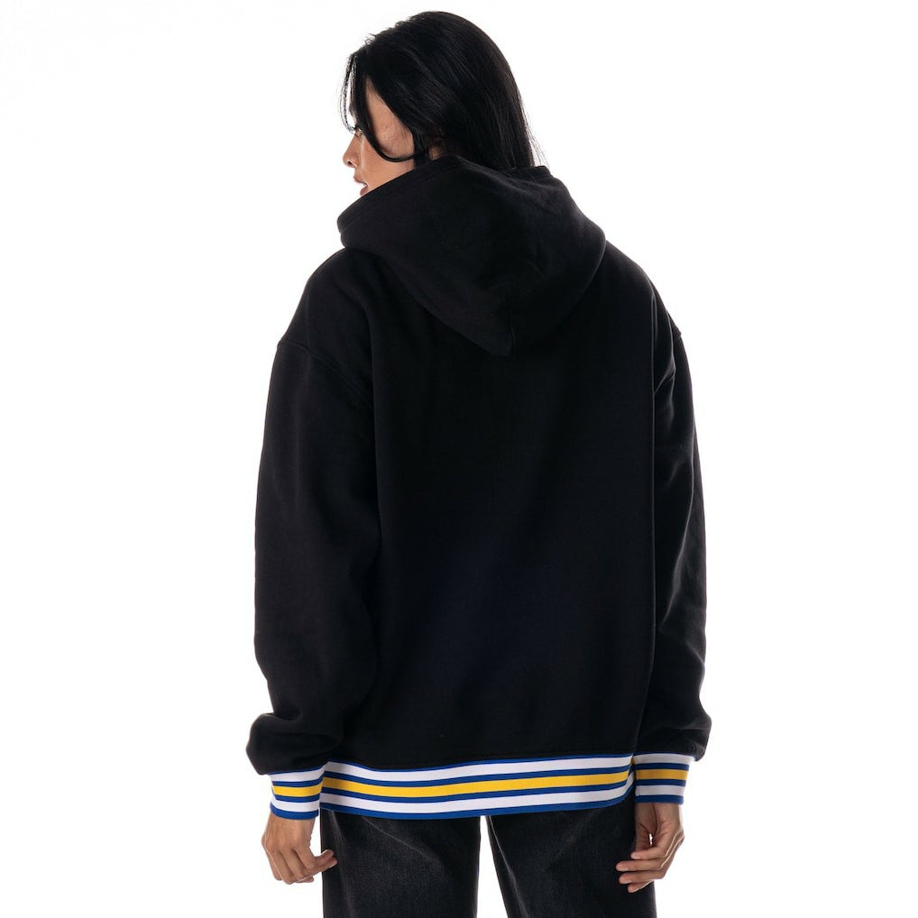 Golden State Warriors The Wild Collective Unisex Custom Rib Tonal Premium Hoodie Black - NBA