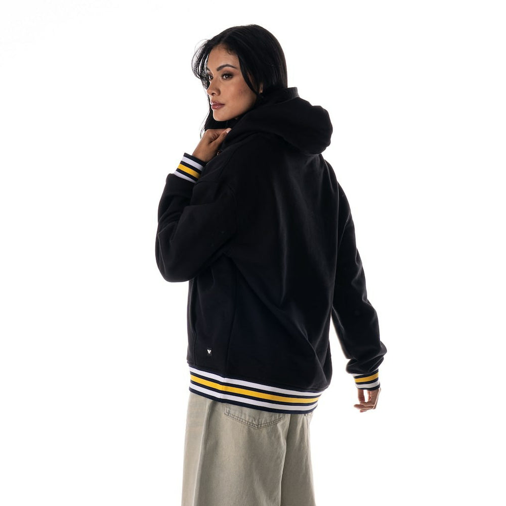 Denver Nuggets The Wild Collective Unisex Custom Rib Tonal Premium Hoodie Black - NBA