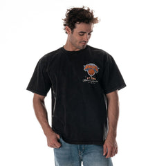 New York Knicks The Wild Collective Unisex Oversized Streetwear T-Shirt Black - NBA