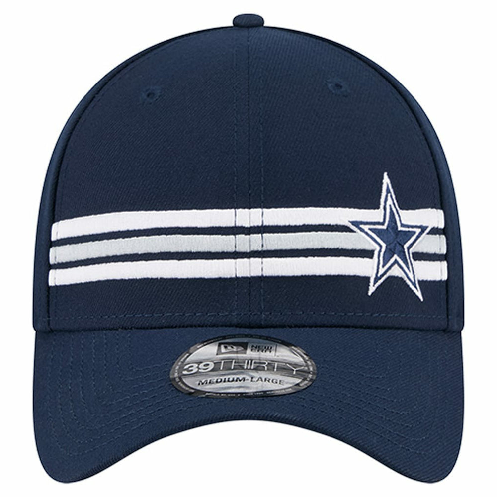 Dallas Cowboys New Era Stripes 39THIRTY Flex Hat Navy | NFL