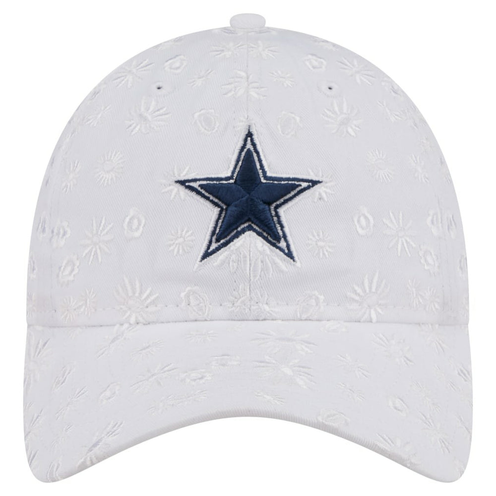 Dallas Cowboys New Era Women's Floral 9TWENTY Adjustable Hat White | NFL