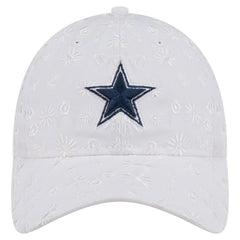 Dallas Cowboys New Era Women's Floral 9TWENTY Adjustable Hat White | NFL