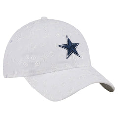 Dallas Cowboys New Era Women's Floral 9TWENTY Adjustable Hat White | NFL