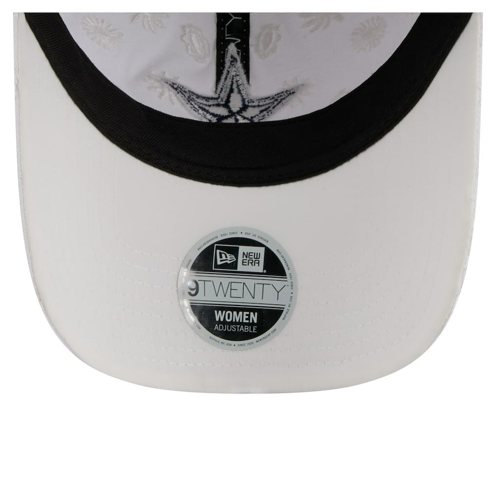 Dallas Cowboys New Era Women's Floral 9TWENTY Adjustable Hat White | NFL