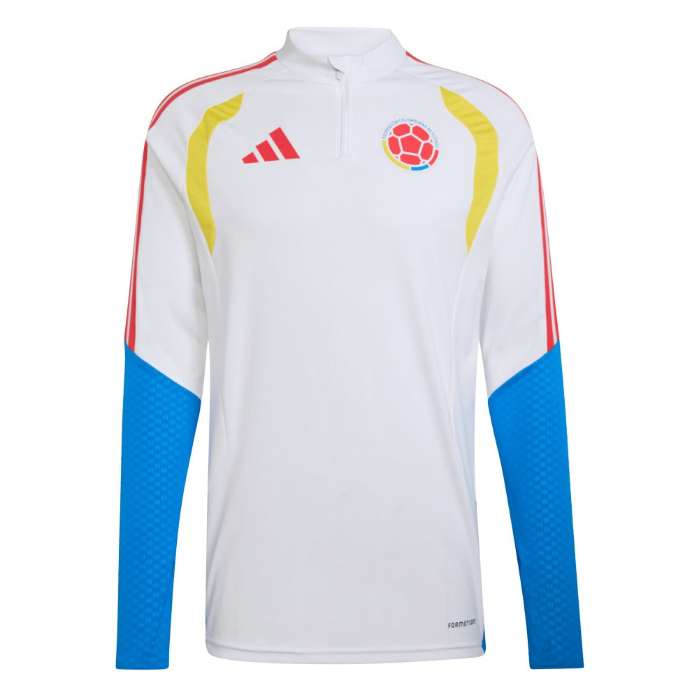 Colombia National Team FIFA x World Cup 2026 Tiro Quarter-Zip Training Top White | Adidas cheap