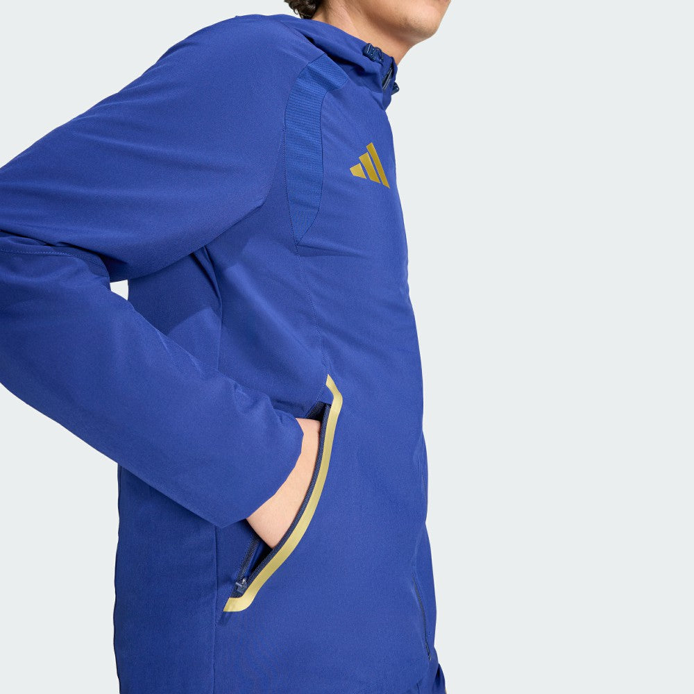 Italy National Team FIFA x World Cup 2026 Full-Zip Travel Windbreaker Jacket Blue | Adidas Online