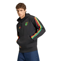 Jamaica National Team Alphaskin Fleece Hoodie Black | Adidas Sale