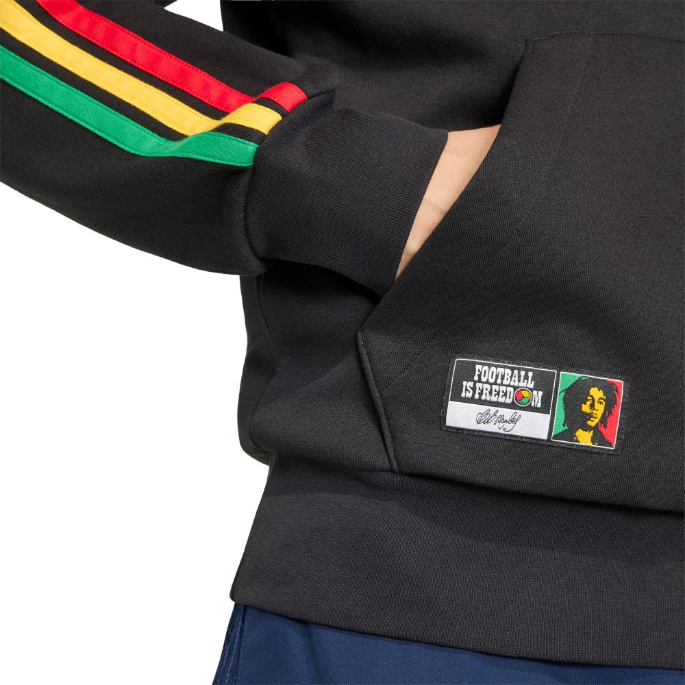 Jamaica National Team Alphaskin Fleece Hoodie Black | Adidas Sale