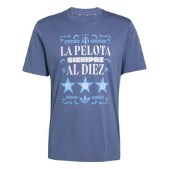 Argentina National Team FIFA x World Cup 2022 Winners Amply T-Shirt Blue | Adidas