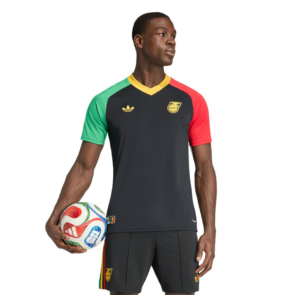Jamaica National Team 2026 Pre-Match Training Jersey Black | Adidas discount