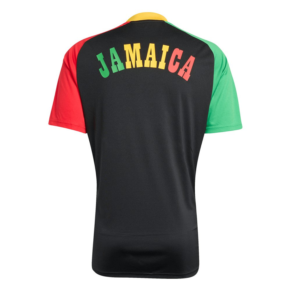 Jamaica National Team 2026 Pre-Match Training Jersey Black | Adidas discount