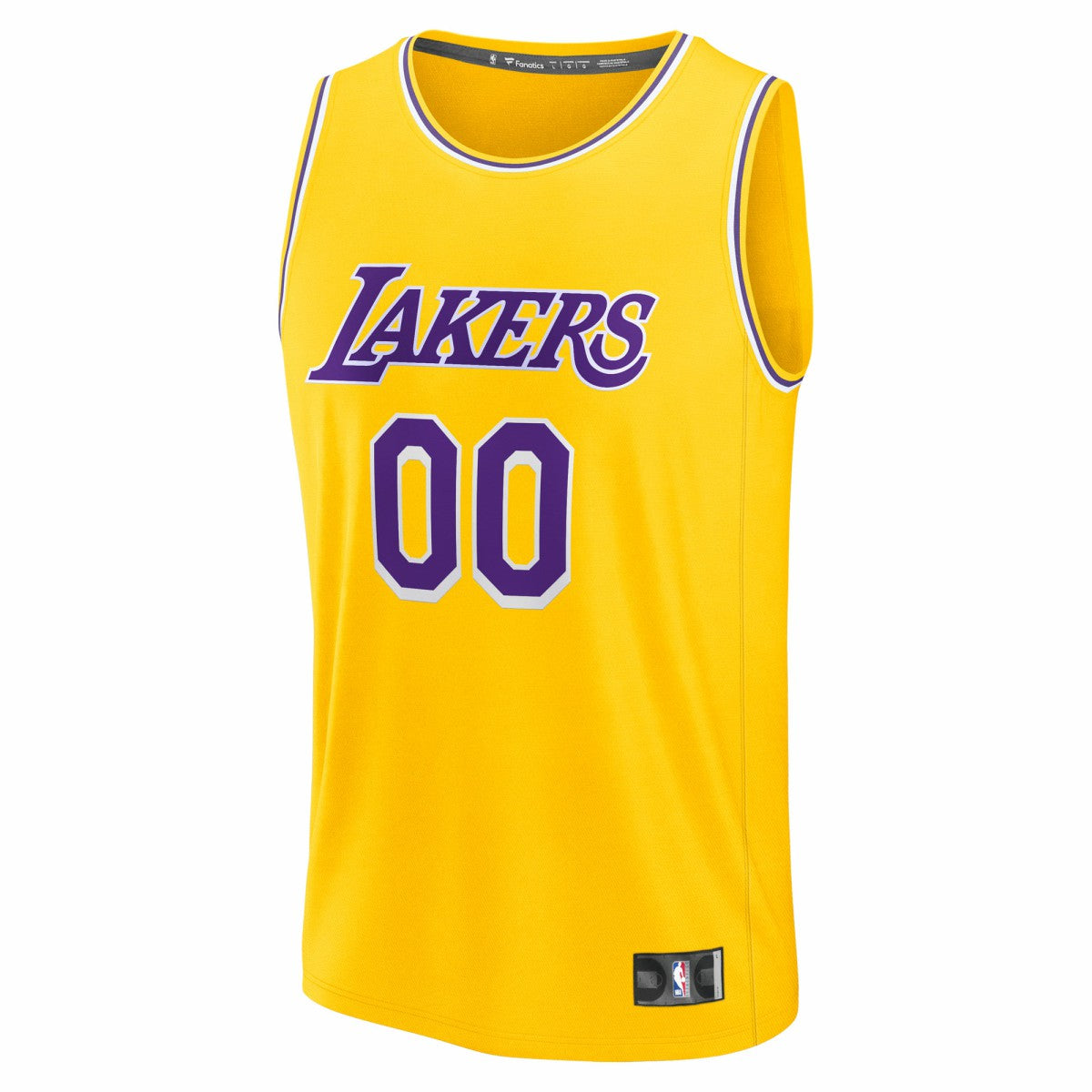 Los Angeles Lakers Fast Break Custom Jersey Icon Edition Gold - NBA