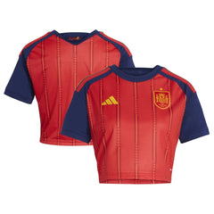 Spain National Team Women's FIFA x World Cup 2026 Home Cropped Replica Jersey Red | Adidas