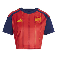 Spain National Team Women's FIFA x World Cup 2026 Home Cropped Replica Jersey Red | Adidas