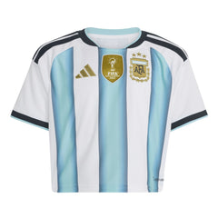 Argentina National Team Women's FIFA x World Cup 2022 Winners Home Cropped Replica Jersey White | Adidas Online