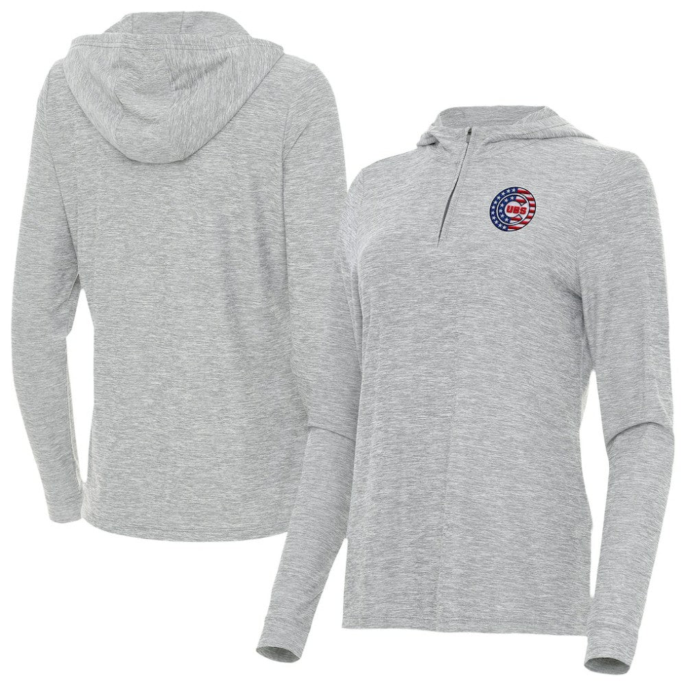 Chicago Cubs Antigua Women's Daybreak Quarter-Zip Hoodie - MLB