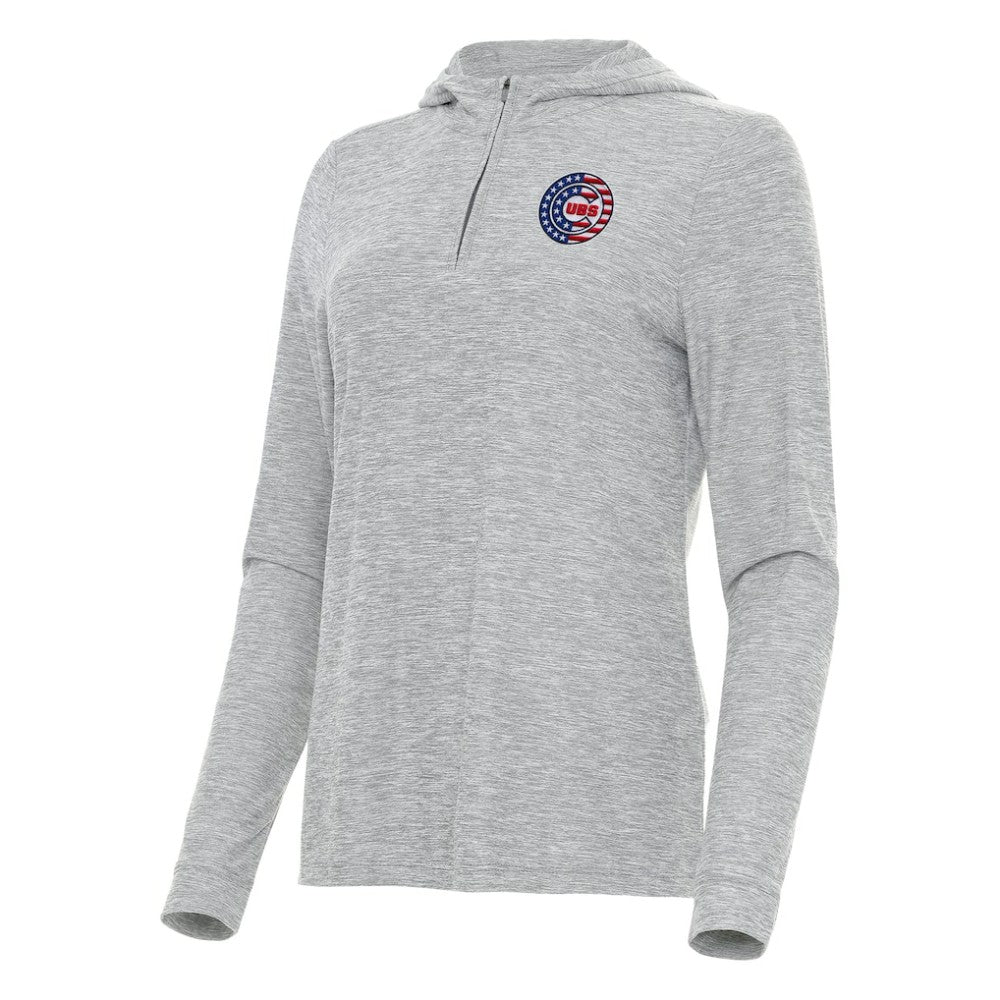 Chicago Cubs Antigua Women's Daybreak Quarter-Zip Hoodie - MLB
