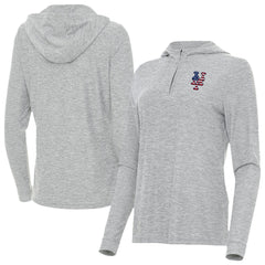 New York Mets Antigua Women's Daybreak Quarter-Zip Hoodie - MLB