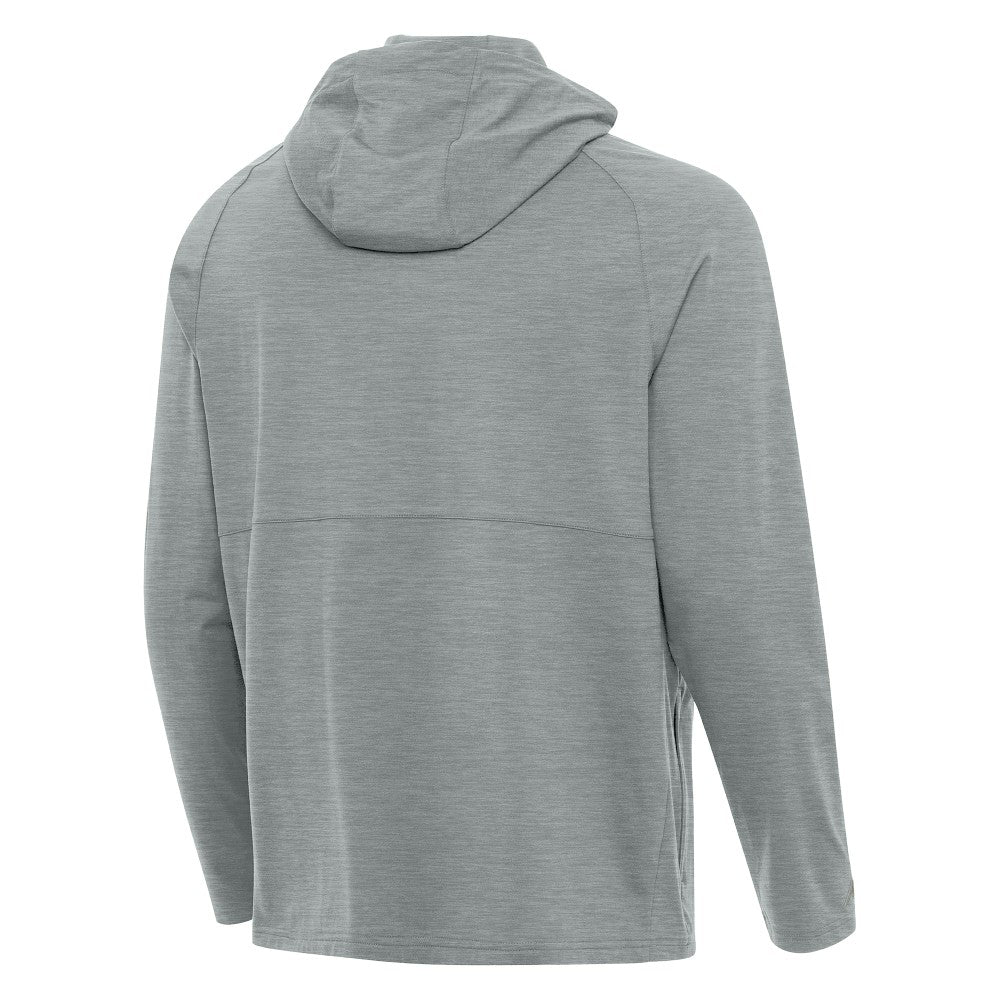 New York Mets Antigua Spikes Stars and Stripes Team Logo Quarter-Zip Pullover Hoodie - MLB