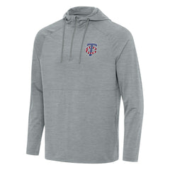 Minnesota Twins Antigua Spikes Stars and Stripes Team Logo Quarter-Zip Pullover Hoodie - MLB