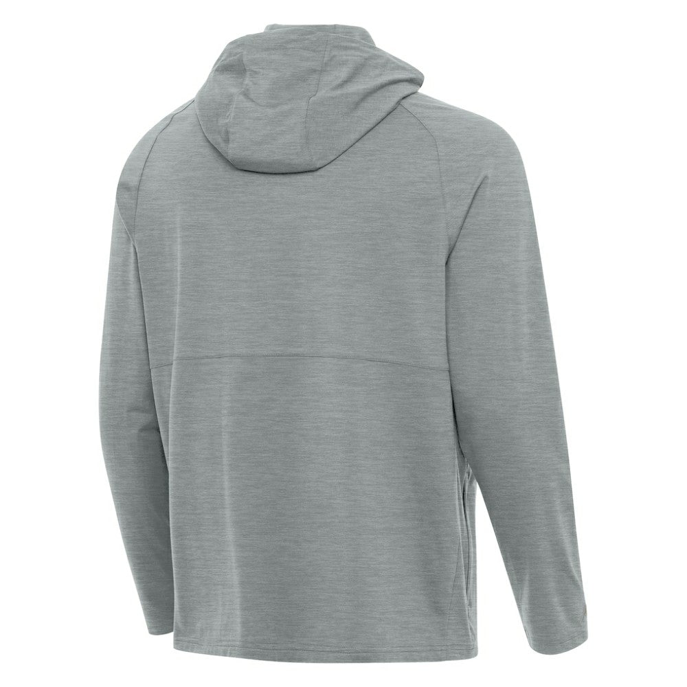 Cincinnati Reds Antigua Spikes Stars and Stripes Team Logo Quarter-Zip Pullover Hoodie - MLB