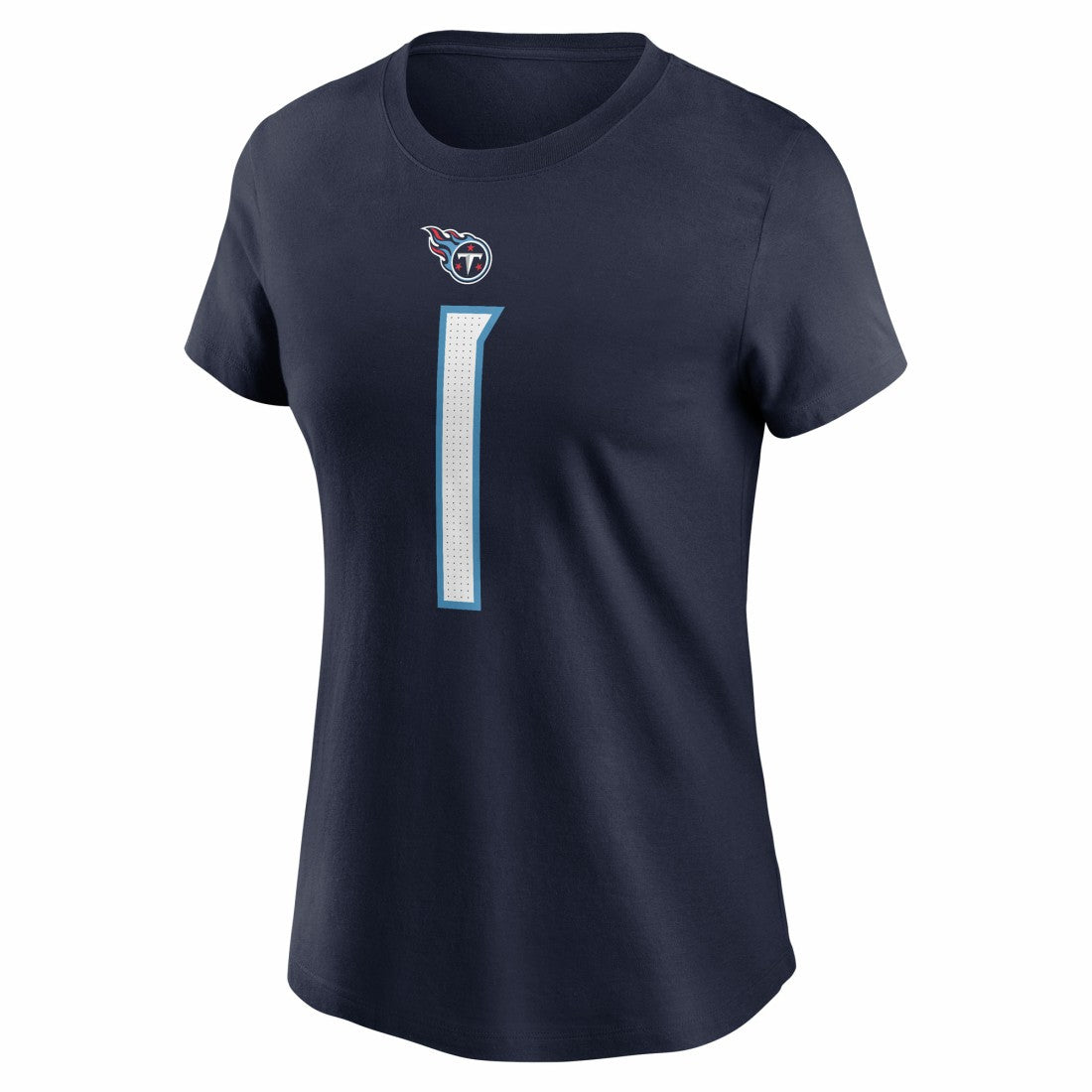 Cameron Ward Tennessee Titans Women's Name & Number T-Shirt Navy | Nike for Sale