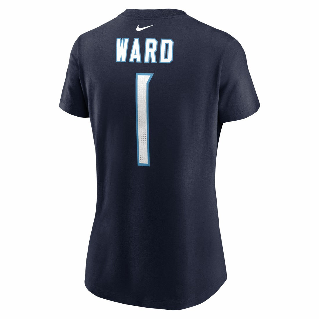 Cameron Ward Tennessee Titans Women's Name & Number T-Shirt Navy | Nike for Sale