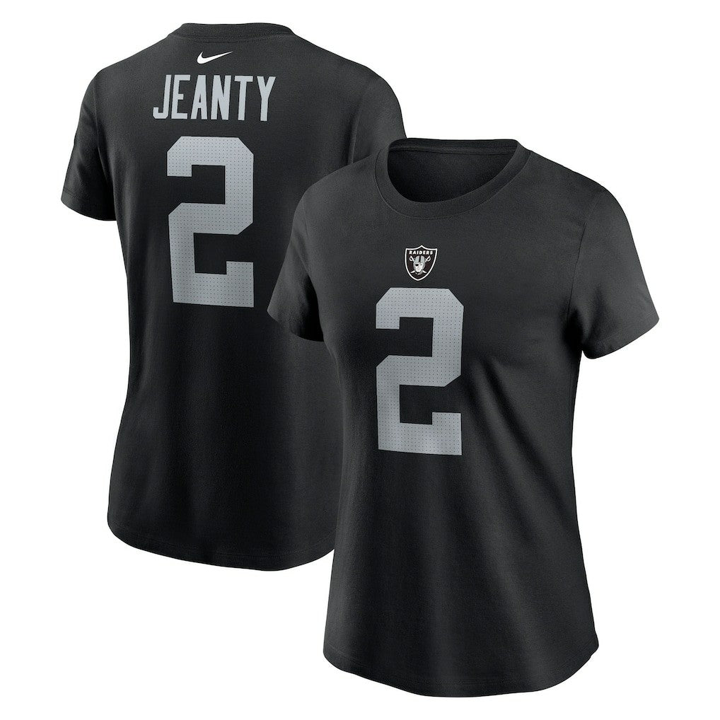 Ashton Jeanty Las Vegas Raiders Women's Name & Number T-Shirt Black | Nike for Sale