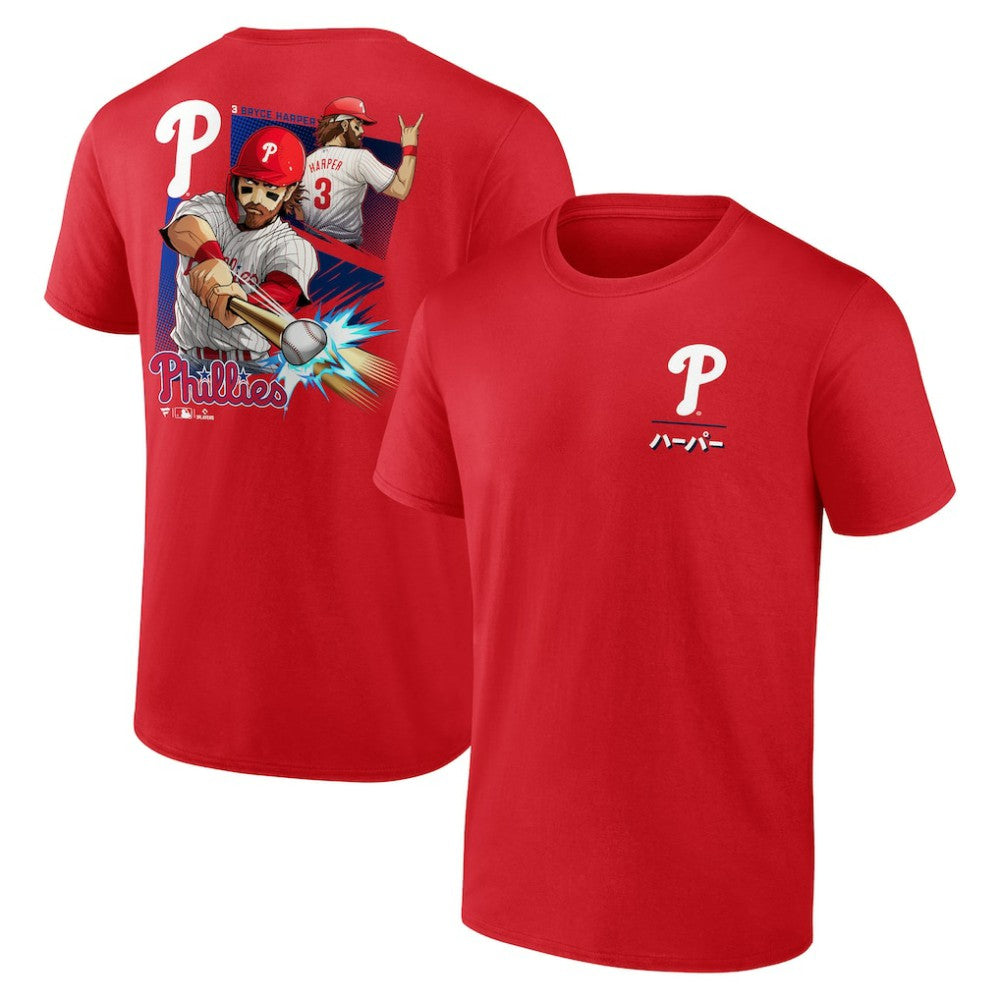 Bryce Harper Philadelphia Phillies Anime Player T-Shirt - MLB