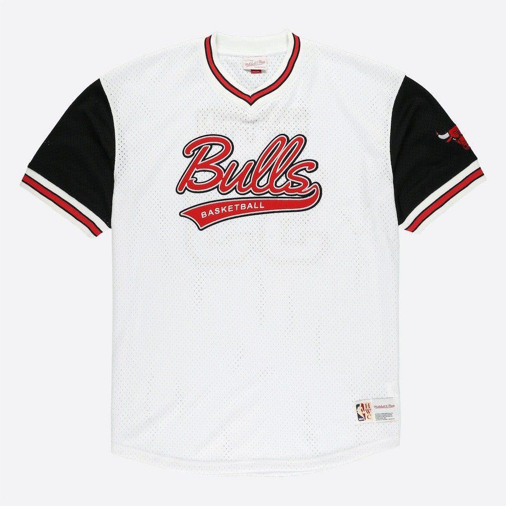 Scottie Pippen Chicago Bulls Player Mesh V-Neck Shirt White - NBA