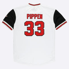 Scottie Pippen Chicago Bulls Player Mesh V-Neck Shirt White - NBA