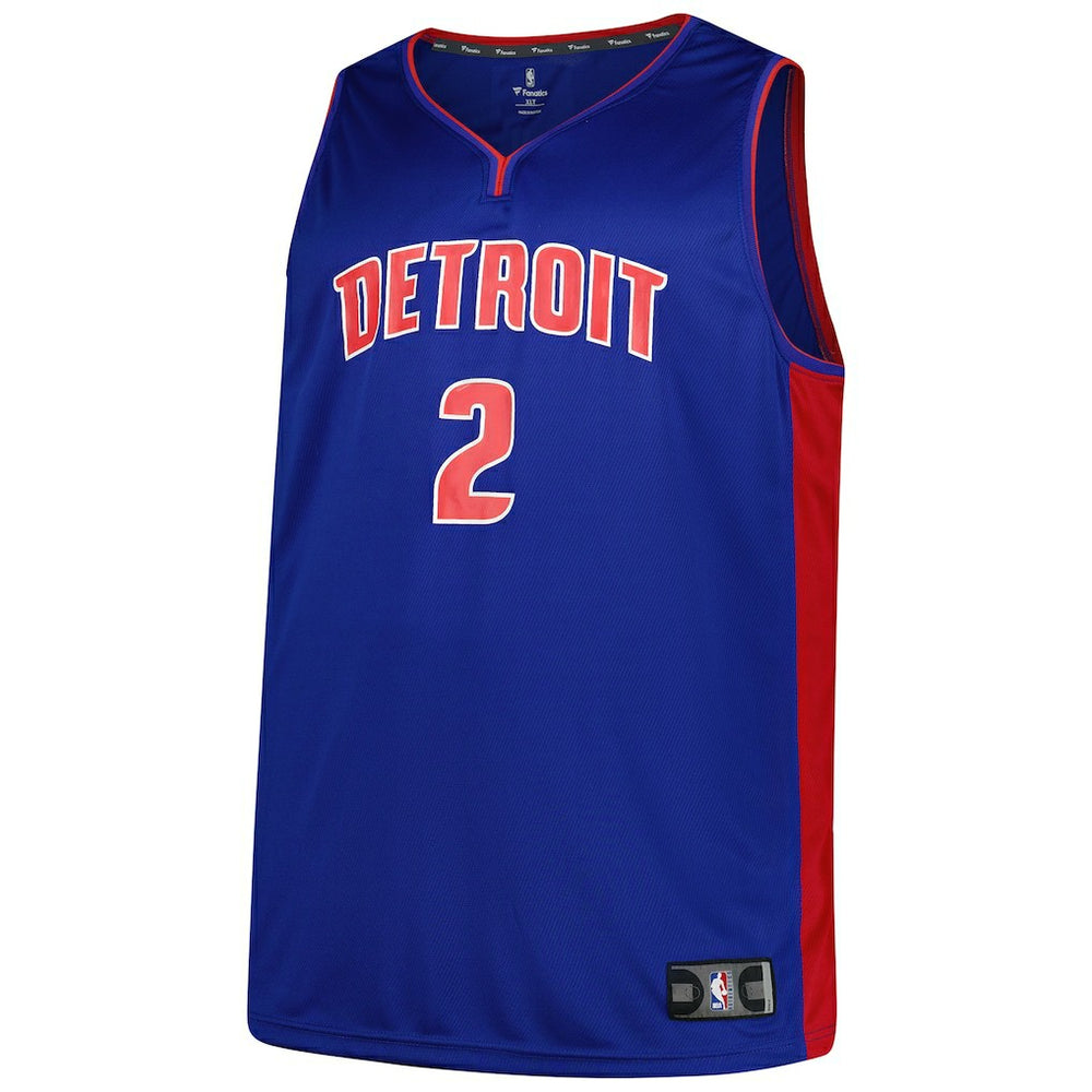 Cade Cunningham Detroit Pistons Big & Tall Fast Break Player Jersey Blue Icon Edition - NBA