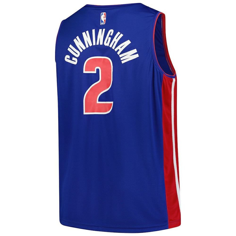 Cade Cunningham Detroit Pistons Big & Tall Fast Break Player Jersey Blue Icon Edition - NBA