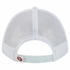 San Francisco 49ers New Era NFL 9FORTY A-Frame M-Crown Adjustable Trucker Hat White | NFL