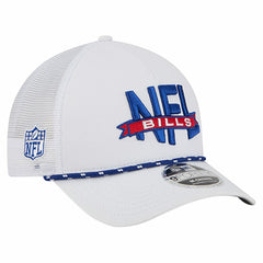 Buffalo Bills New Era NFL 9FORTY A-Frame M-Crown Adjustable Trucker Hat White | NFL