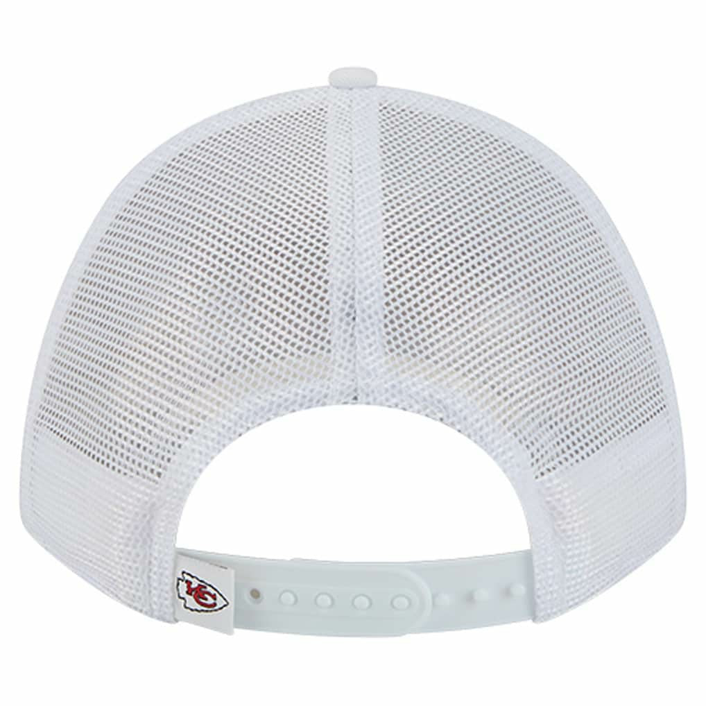Kansas City Chiefs New Era NFL 9FORTY A-Frame M-Crown Adjustable Trucker Hat White | NFL