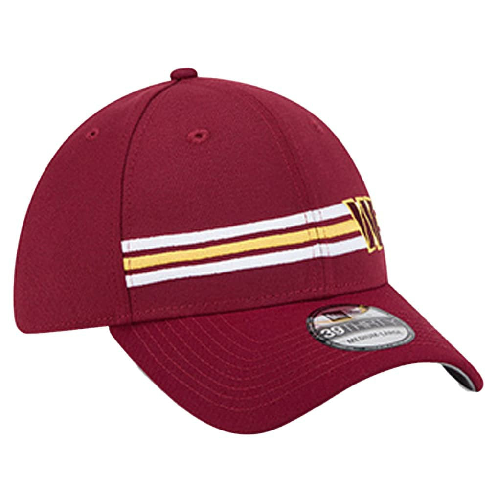 Washington Commanders New Era Stripes 39THIRTY Flex Hat Burgundy | NFL