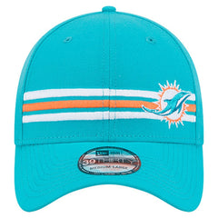 Miami Dolphins New Era Stripes 39THIRTY Flex Hat Aqua | NFL