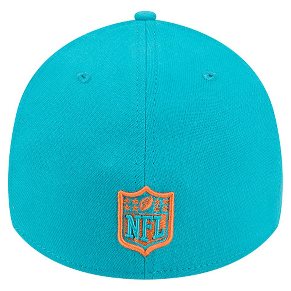 Miami Dolphins New Era Stripes 39THIRTY Flex Hat Aqua | NFL