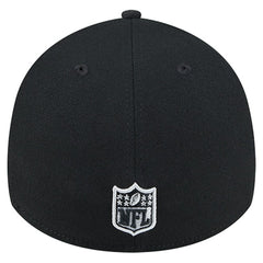 Las Vegas Raiders New Era Stripes 39THIRTY Flex Hat Black | NFL