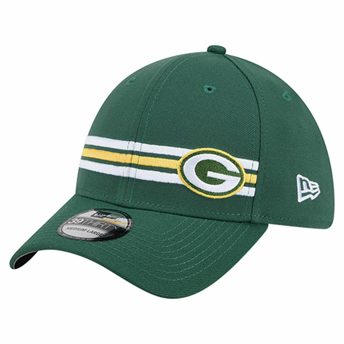Green Bay Packers New Era Stripes 39THIRTY Flex Hat Green | NFL