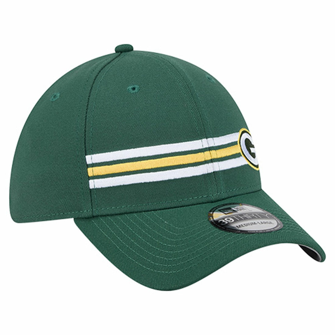 Green Bay Packers New Era Stripes 39THIRTY Flex Hat Green | NFL