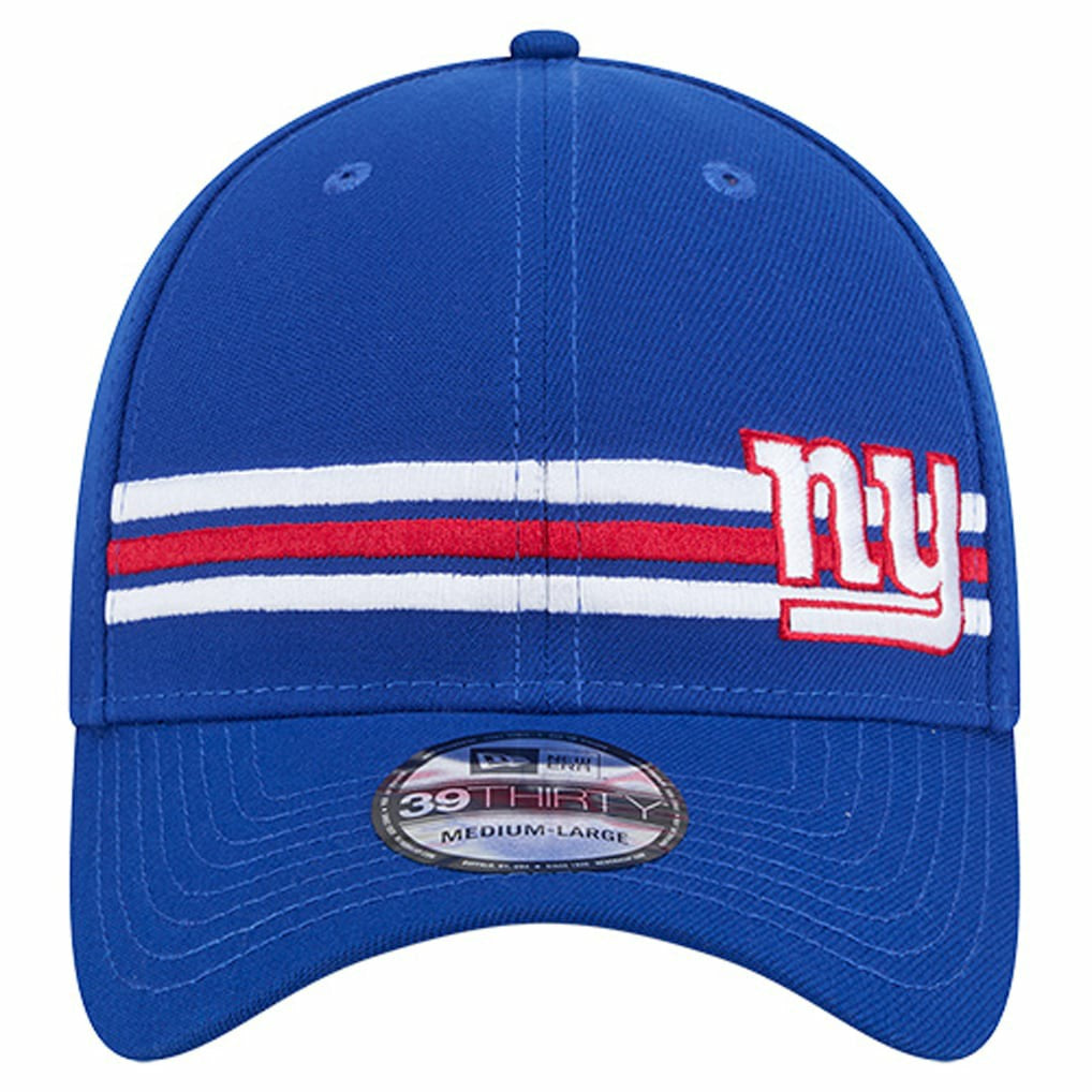 New York Giants New Era Stripes 39THIRTY Flex Hat Royal | NFL