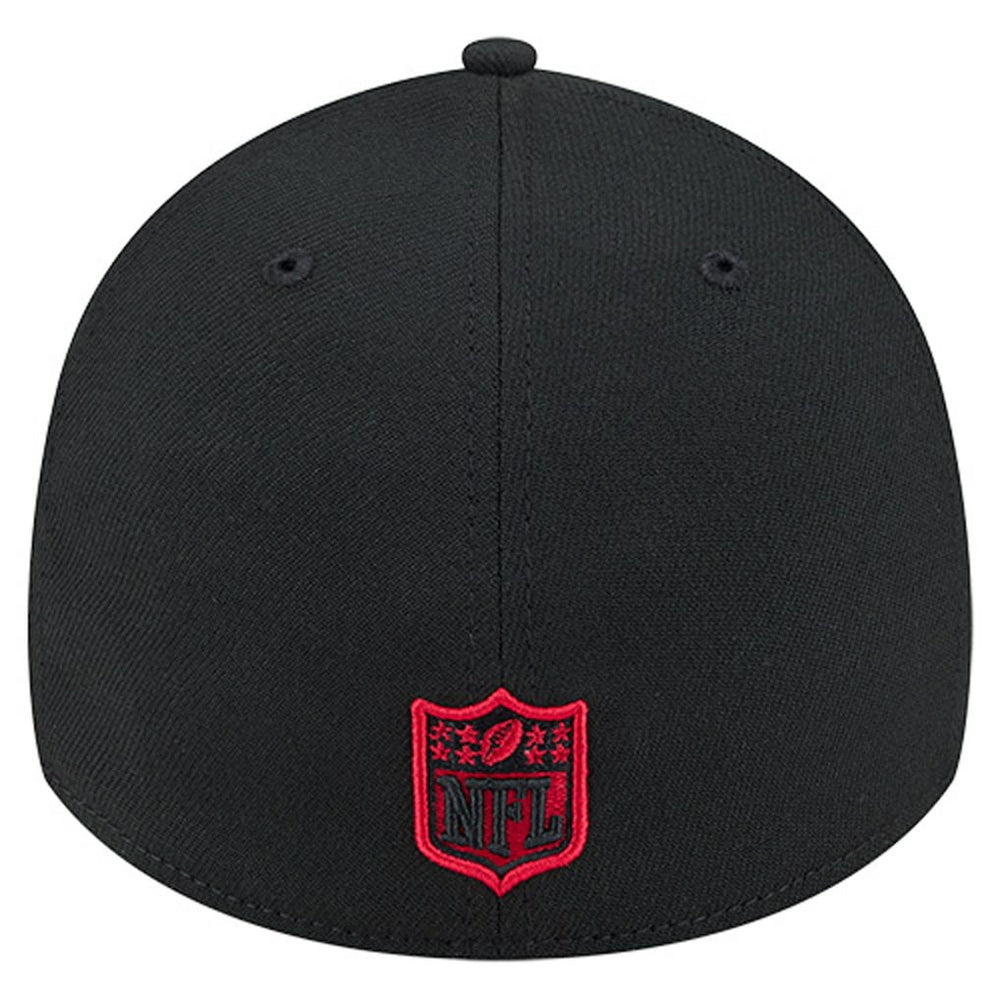 San Francisco 49ers New Era Stripes 39THIRTY Flex Hat Black | NFL