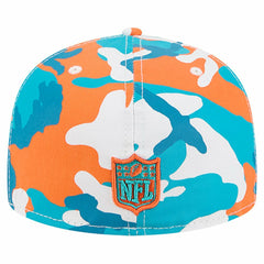 Miami Dolphins New Era 59FIFTY Fitted Hat Orange/Aqua | NFL