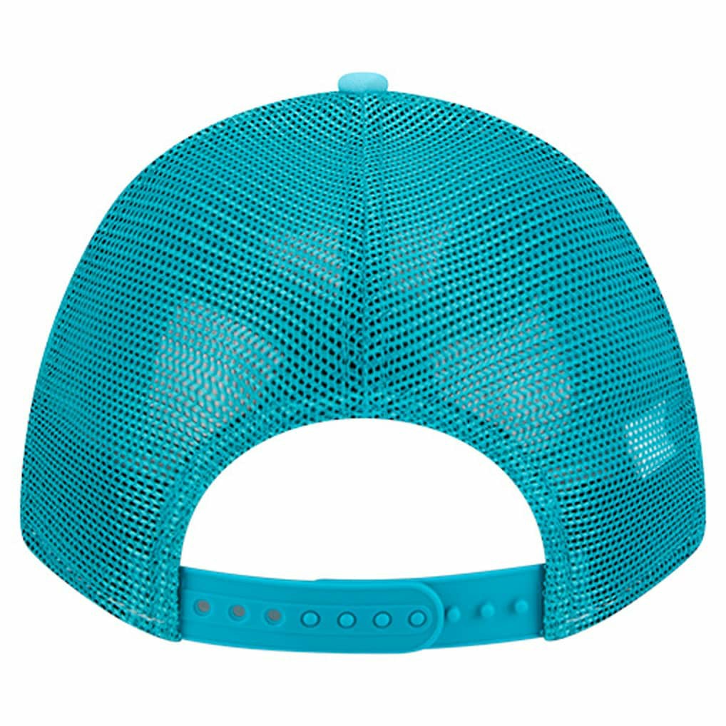 Miami Dolphins New Era Gas Station 9FORTY A-Frame M-Crown Adjustable Trucker Hat Aqua | NFL