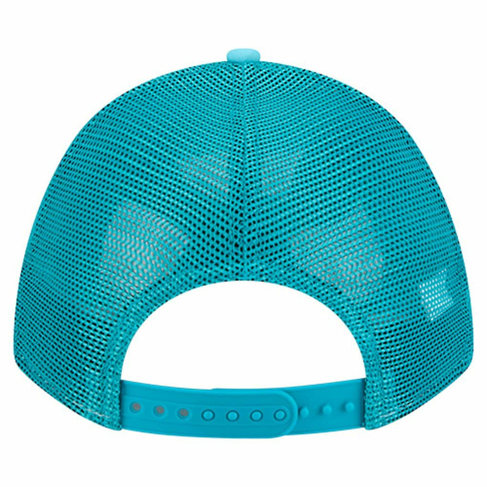 Miami Dolphins New Era Gas Station 9FORTY A-Frame M-Crown Adjustable Trucker Hat Aqua | NFL