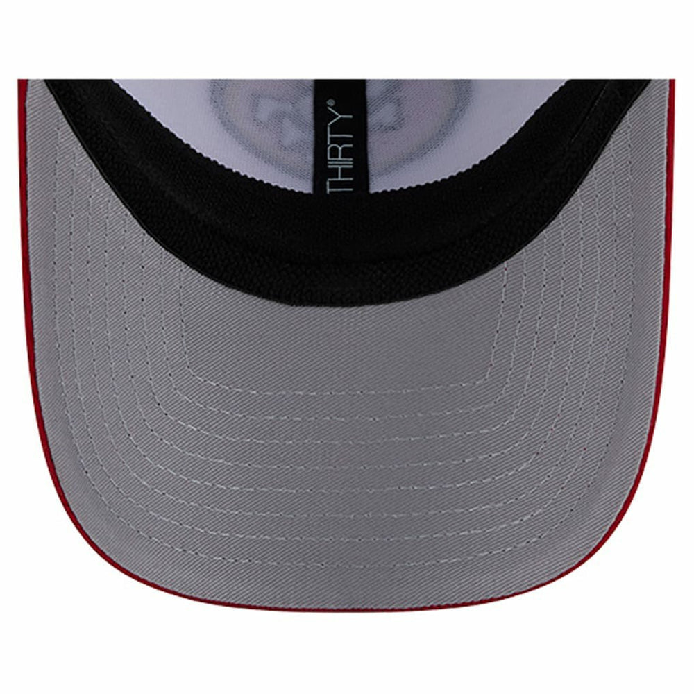 San Francisco 49ers New Era Dashmark Rays 39THIRTY Flex Hat White/Scarlet | NFL