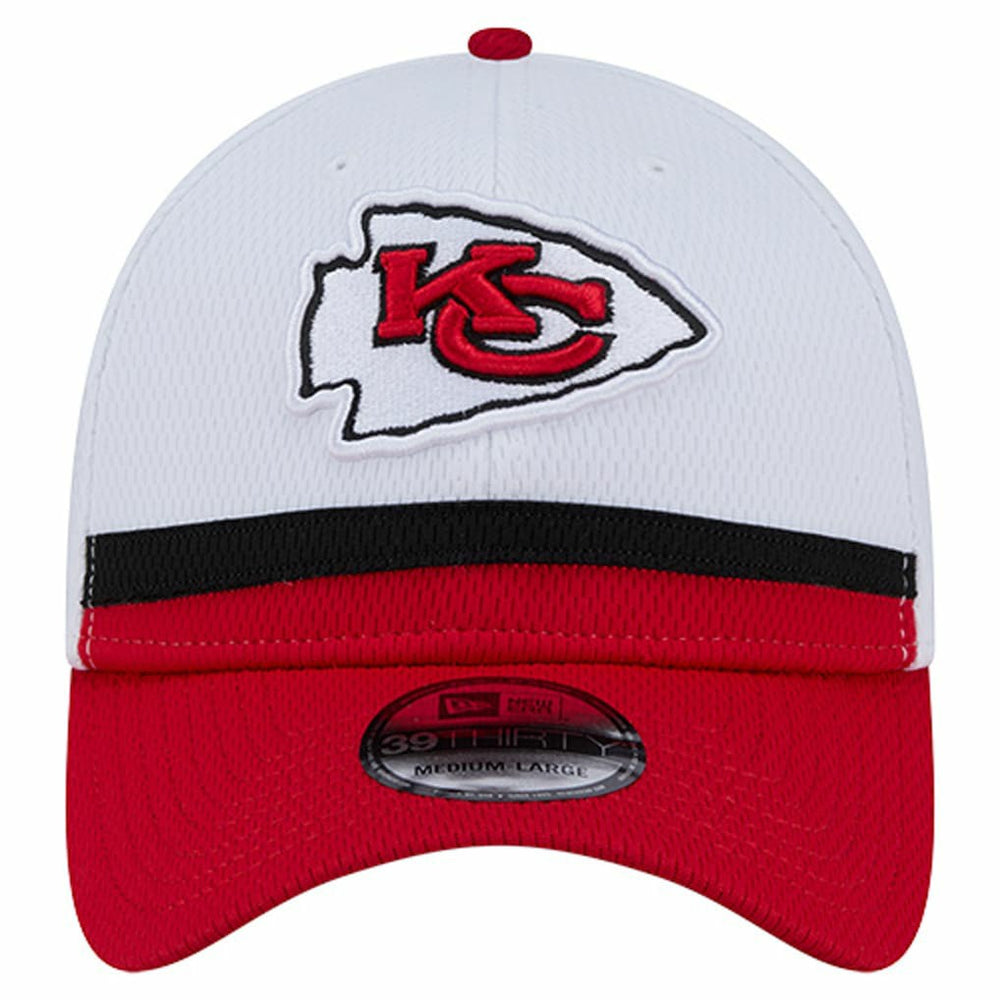 Kansas City Chiefs New Era Dashmark Rays 39THIRTY Flex Hat White/Red | NFL
