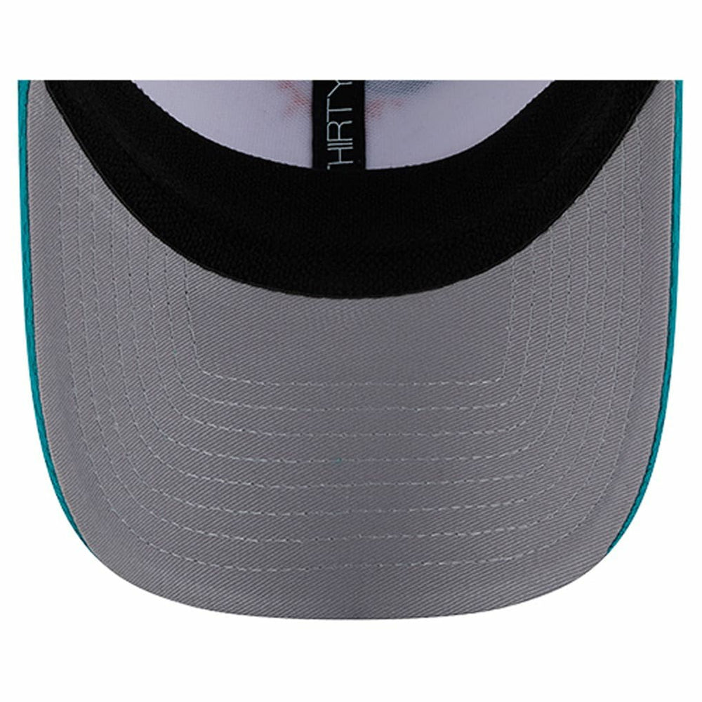 Miami Dolphins New Era Dashmark Rays 39THIRTY Flex Hat White/Aqua | NFL